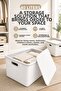 40 L Storage Box with Lid Multi-Purpose Plastic Organizer Organizer Box - 4