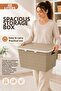 2-Piece 40 L Storage Box with Lid Multi-Purpose Plastic Organizer Organizer Box - 2