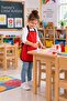 Kids Apron with Pockets Painting Event Activity Apron Washable Nursery Kindergarten Kitchen Painting Apron Liquid Proof for 5-10Y - 3