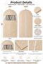 Suit Cover Gamboç Beige 1 Piece 60X100 cm Pvc Windowed Jacket Storage Closet Organizer Organizer Storage Bag - 2