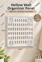 Adhesive Perforated Wall Organizer Panel 25X22 cm Bathroom Kitchen Organizer Board - 8