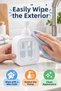 400 ml Countertop Liquid Soap Dispenser with Transparent Container for Bathroom Kitchen Sink Dishwashing Detergent Dispenser 1 Piece White - 3