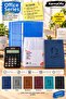 Mx-12B Calculator Turquoise |   Atatürk Ajandalı Office Set + 10 Blue Ring Binders + 100-Piece Bag File Folder - 2
