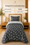 Wellsoft Single Double-Sided 155 X 215 cm + 1 Piece 50 X 70 cm Luxury Duvet Set with Pillowcase |   Quilt |   Sleeping Set - 5