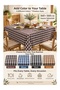 Plaid Square Tablecloth |   Tablecloth and Picnic Cover |   160X160 cm - 4