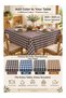 Plaid Square Tablecloth |   Tablecloth and Picnic Cover |   160X160 cm - 4