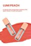 Peach Tone |   Blush Lipstick Eyeshadow 5ml - Lumi Peach Tint with Moisturizing Features (Shimmering Finish) - 6