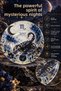 Set of 6 Glass Tea Plates – Scorpio Sign and Mysterious Night Theme – 6 Tea Plates - 2