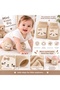 Cat Figured Baby Knee Pads Crawling Knee Protector Non-Slip Soft Padded Knee Pads 6-24 Months Cream - 4