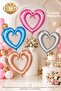 40 Inch 100 cm Heart Foil Balloon – Large Size Party and Special Occasion Decoration - 3