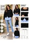 Women's Sweatshirt Shirt Detailed Crew Neck Casual Sporty Stylish Sweatshirt - 2