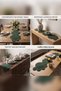 150X38Cm Christmas Emerald Green Merida Cotton Rope Runner, Christmas Hall Kitchen Tablecloth Runner