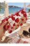 Red Ladybug Patterned Makeup Bag - 3