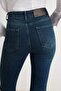 Premium Koyu Mavi Orta Esnek Yüksek Bel Flare Jeans TWOAW27JE00205 - 5