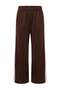 Kahverengi Wide Leg/Geniş Paça Yanları Şeritli Beli Lastikli Örme Eşofman Altı TWOAW27EA00008 - 6