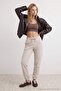 Stone Low Waist Elastic Leg Jogger Molded Thick Knitted Sweatpants Twoaw27Ea00009 - 6