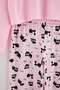Pembe Cep Detaylı Kedi Desenli Pamuk Karışımlı Yumuşak Tuşe Likralı Örme Pijama Takımı THMAW27PT00222 - 8