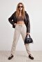 Stone Low Waist Elastic Leg Jogger Molded Thick Knitted Sweatpants Twoaw27Ea00009 - 4