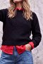 Wardrobe Essentials Black Moheir Look Soft Textured Special Quality Knitwear Sweater Twoaw27Kz00102 - 5