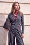 Wardrobe Essentials Antrasit Vücudu Saran Dik Yaka Triko Hırka TWOAW27HI00088
