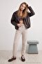 Stone Low Waist Elastic Leg Jogger Molded Thick Knitted Sweatpants Twoaw27Ea00009
