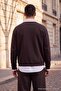 Kahverengi Düşük Omuz Regular Wardrobe Essentials İnterlok Polo Yaka T-shirt TMNAW27PO00003 - 5