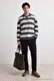 Siyah Beli Lastikli Esnek Kumaş Dar Paça Likralı Slim Fit Örme Erkek Pantolon TMNAW27PL00012 - 3
