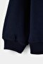 Lacivert Pamuklu Baskılı Dik Yaka Regular Erkek Çocuk Örme Sweatshirt TKDAW26SW00038 - 3