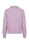 Lila Polo Yaka Kalın Oversize Fermuarlı Triko Hırka TWOAW27HI00129 - 9