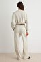 Stone Regular/Normal Fit Stand Collar Pipe Leg Thick Knitted Tracksuit Set Twoaw27Em00006 - 4