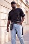 Plus Size Black Wardrobe Essentials Drop Shoulder Interlock Buttoned Knitted T-Shirt Tmnaw27Bf00001 - 3