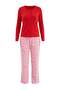 Kırmızı-Pembe Fitilli Eğlence Desenli Hırkalı Örme Pijama Takımı THMAW27PT00123 - 3