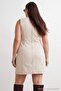 Ecru Denim Plus Size Dress Tbbss26Ah00343 - 4