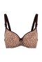 Black-Multicolor 4-Piece Micro Leopard-Plain Covered T-Shirt Bra Bra Thmaw27Su00018 - 13