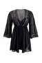 Black Satin Plain Babydoll Thmaw27Ll00022