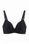 Black-White-Tan 3-Piece Micro Flat Fixed Cup Triangle Bra Thmaw27Su00017 - 2