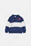 Indigo Boy's Plain Knitted Sweatshirt Tkdaw27Sw00002