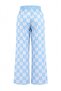 Blue 100% Cotton Plaid Patterned Knitted Pajama Bottoms Thmaw27Pj00006 - 3