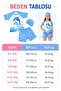 Girl's Dolphin Patterned 3-Piece Beach Set with Shorts and Swimsuit, Includes a Cap - 4