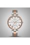Women's Wristwatch Rose Gold Color, White Dial - Stylish Metal Band, 2 Years Warranty - 2