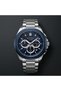 Men's Wristwatch Silver and Blue Color, Blue Dial - Stylish Metal Band, 2 Years Warranty - 2