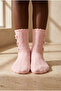 Girl's bow knitted pink sock set - 2