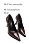 Poni Brown Patent Leather 10 cm Heeled Women's Stiletto - 3