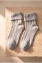 Girl's 4-Piece Ankle Detailed Cotton Socks School Socks - 4