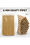 6mm Kraft Paper Straws 100 Pieces - 4