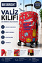 Suitcase Cover Suitcase Cover Stretch Fabric Flexible Fabric and Durable Suitcase Cover Red Vk-14