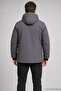 Men's Gray Hooded Fur-Lined Water and Wind-Resistant Outdoor Softshell Coat - 5