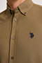 Men's Khaki Long Sleeve Basic Shirt 50324708-Vr027 - 6
