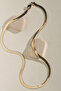 Gold Color Steel Long Italian Chain Necklace - 4