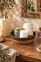 15293 Multi-Purpose Round Decorative Wicker Basket Organizer Bread Basket